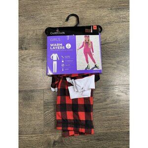 NEW Cuddl Duds Warm Layer Buffalo Plaid Long Sleeve Leggings Girls Toddler SZ XS